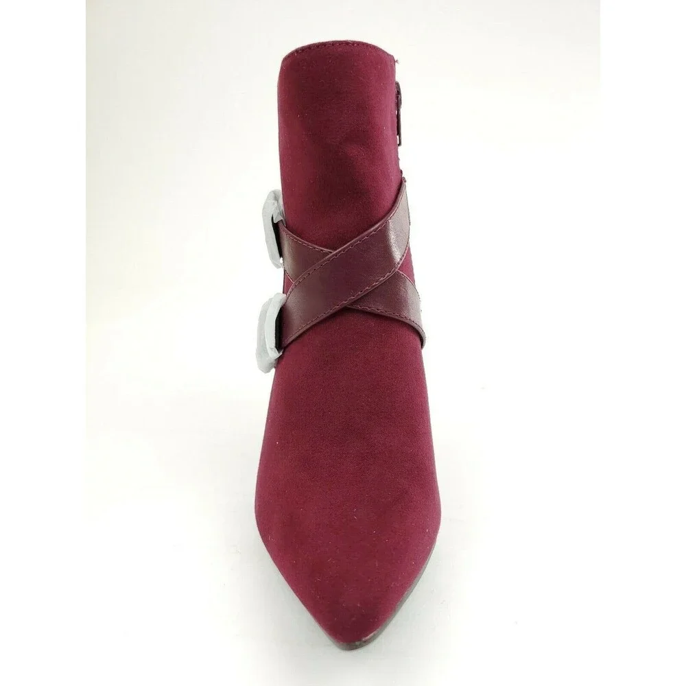Shoedazzle - Ellis Wraparound Buckle Bootie - Color : Port Royale- Size 5.5